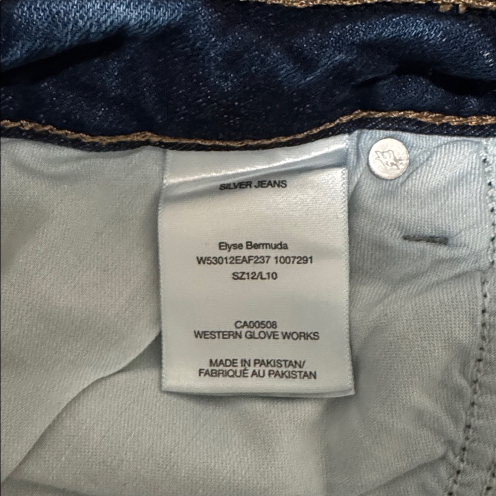 Silver Jeans Distressed Blue Jean Shorts - Picture 7 of 7